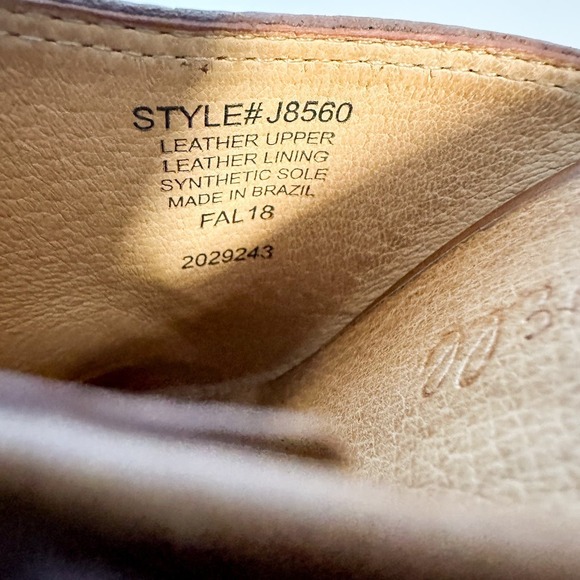 Madewell Harper Leather Block Heel English Saddle Brown Mule Size 5 - Picture 11 of 13